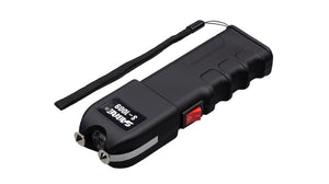 2-IN-1 STUN GUN WITH FLASHLIGHT & ANTI-GRAB BAR TECHNOLOGY