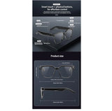 AI Smart Glasses with Camera 1080P HD, Bluetooth Recording Glasses and Hidden Camera Glasses for Men and Women, AI-Powered Hands-Free for Vlog, Security, Travel