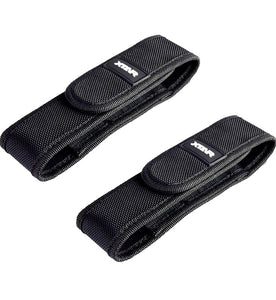 Nylon Flashlight Pouch Holster,Flexible Adjustment Flashlight Carry Case Holder for for Most Brands Size 5.9"-6.4" Flashlight