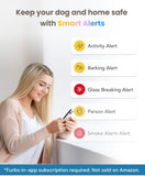 360° Dog Camera - Unlock Camera & Smart Features w/ Paid Plan: Home Security & Dog Safety Alerts, Rotating Treat Dispenser w/ Speaker, Smart Cam w/ Phone App (Subscription Required, 3mo Minimum)