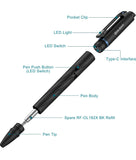 OLIGHT O'Pen Pro 120 Lumens LED Pen Light with Green Beam, Rechargeable EDC Flashlight with Pen for Writing, Work, Adventure, Professional Business Gift(Black)