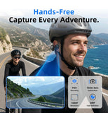 E12 Smart Bone Conduction Headphones With Camera，Hook Headset for Work Driv