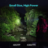 Pro Flat LED Flashlight with 8000mAh Power Bank, Sidelight Flashlight Combines Floodlight and Spotlight, 4360 High Lumens, Rechargeable, Magnetic Tail, IP68 Perfect for Camping, Outdoor