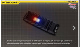 Nitecore Thumb Leo 45 Lumen Clip on Rechargeable Flashlight, UV & Red and Blue