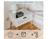 Security-Mini-Camera, 4K Real Full HD Nanny Cam with Two Sets of Alarm Clock Setting for Home Security, Night Vision & Motion Detection Alerts, Mobile Phone App Remote Control, Support 2.4G and 5G