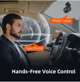 Tiny Dash Cam - 2025 New Mini WiFi Dash Camera with Voice Control, Super Night Vision Dashcam, WDR/3D DNR, 24H Parking Monitor, G-Sensor, APP Control, Compact Design for Car/SUV - Black Mini 3