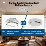 150°Wide Angle Smoke Detector Camera, Handcrafted Smoke Detector Spy Cam with Night Vision/Motion Detection/256G SD Support/2.4G WiFi for Indoor Home & Office Use.