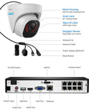 Smart 5MP 8CH Home Security Camera System, 4pcs Wired PoE IP Cameras Outdoor with Person/Pet/Vehicle Detection, 4K 8CH NVR with 2TB HDD for 24-7 Recording, RLK8-520D4-5MP