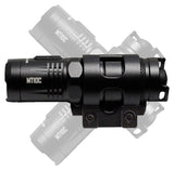 Nitecore MT10C 920 Lumen ARC Rail Tactical Helmet Light, Rechargeable and Rotary with Red Light