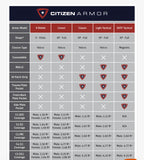 CITIZEN ARMOR V-SHIELD ULTRA CONCEAL FEMALE BODY ARMOR AND CARRIER