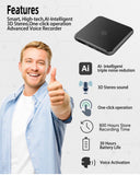 Voice Recorder with AI Intelligent Noise Reduction,Audio Recorder with Visual Playback Sharing,64GB Recorder Device with 800 Hours Store Time,Voice Activated Recorder for Class,Lecture,Meetings