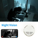 150°Wide Angle Smoke Detector Camera, Handcrafted Smoke Detector Spy Cam with Night Vision/Motion Detection/256G SD Support/2.4G WiFi for Indoor Home & Office Use.