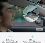 Smart Voice Recorder, iZYREC Voice Activated Recorder with Phone App, 30 Hours Continuous Recording, AI Noise Canceling, Schedule Audio Recording Device Perfect for Meetings, Lectures