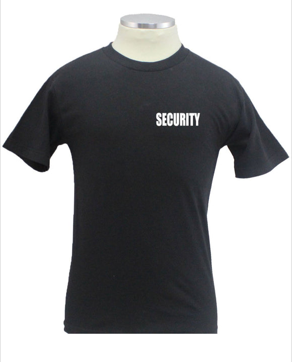 SECURITY ID 100% COTTON SHORT SLEEVES T SHIRTS FRONT AND BACK
