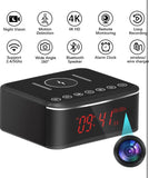 Hidden Camera Motion Activated/Stronger Night Vision/160°View Angle/4K,Spy Camera camaras espias ocultas with Bluetooth Speaker,Alarm Clock,Wireless/Wire Charger(2.4/5Ghz)