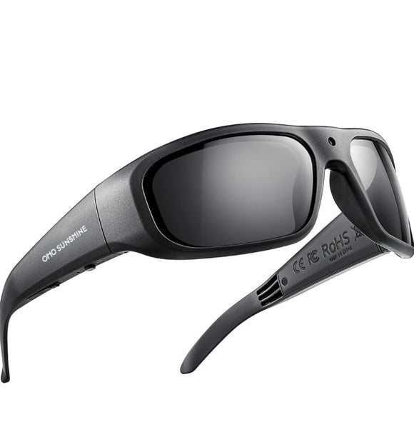 Hidden camera sunglasses 128GB Camera Glasses,24M Resolution H.265 1080P Smart Glasses with UV400 Sunglasses Lens for Outdoor Sport,Unisex