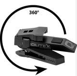 QUIQLITEX2 Tactical Red/White Hands-Free LED Pocket Light, 20-200 Lumens, Aluminum Housing (USB Rechargeable)