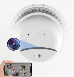 Spy Camera Hidden Camera - Smoke Detector Camera - 2K HD Wireless Secret Camera - Support 2.4G&5GHz WiFi Nanny Cam - Premium Indoor Hidden Security Camera Surveillance, Motion Alert, No Audio