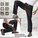 Men's Ripstop Tactical Pants Breathable Stretch Cargo Pants Outdoor Lightweight EDC Work Hiking Pants Zipper Pockets