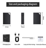Digital Voice Recorder with 64GB Memory, USB Charging, Voice Activated Recorder, Mini Small Square Voice Recorder Voice Recorder, Meetings, Lectures and Interviews（1 * 0.8 * 0.2）