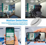 150°Wide Angle Smoke Detector Camera, Handcrafted Smoke Detector Spy Cam with Night Vision/Motion Detection/256G SD Support/2.4G WiFi for Indoor Home & Office Use.