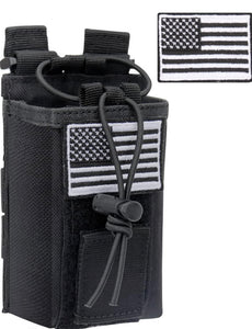 Tactical Radio Holder Case Molle Radio Holster Duty Belt Military Heavy Case Accessories Radios Pouch Holster Bag for Baofeng UV-5R UV-9R Two Way Radio Walkie Talkies Adjustable Storage