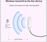 4K WiFi IP Camera Hidden Cam Module with Wireless Earpiece Long Flexible Lens Motion Detection and External Battery Two Way Communication Mini Hidden Camera