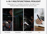 OLIGHT O'Pen 3 EDC Pen Light,120 Lumens with Green Beam, Red and White, USB-C Rechargeable LED Flashlight for Office, Writing, Presentation, Outdoor Uses, Professional Business Gift(Black)