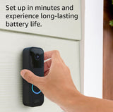 Blink Video Doorbell | Two-way audio, HD video, motion and chime app alerts and Alexa enabled