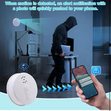 Nanny Cam Hidden Camera Detector-WiFi Smoke Detector Spy Camera for Home Office Indoor Surveillance Camera with Motion Detection/Night Vision