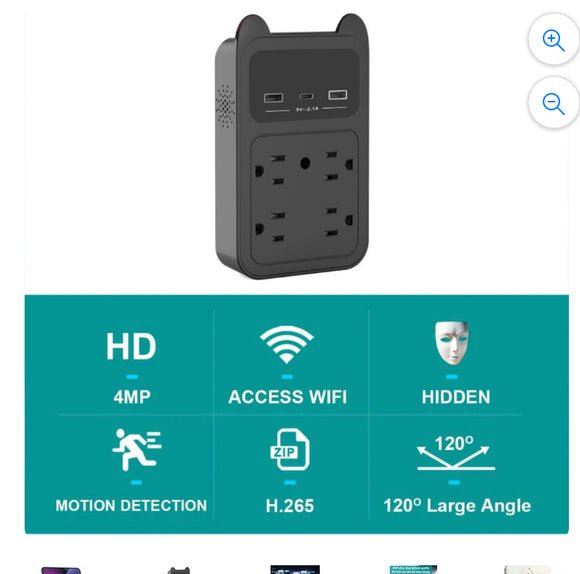 Spy Camera Hidden Camera | Wall Outlet Camera | Supports 2.4G&5GHz WiFi | 2K HD Wireless Secret Camera | Nanny Cam Hidden Cameras | Premium Home Security Camera