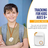 GPS Tracker with Speakerphone, Real-Time Tracking, SOS Button, Small, Lightweight, Water Resistant,