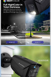 UltraHD 4K (8MP) IP PoE AI Camera, FOV 129°, 49ft Color Nightvision, Security Outdoor Bullet Camera, Human & Vehicle Detection, Active Deterrent, 4K @15fps, IP8M-2796EB-AI (Black)