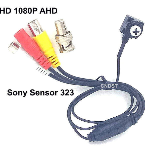Mini Spy Pinhole Security Camera for CCTV AHD 1080P DVR System, Sony Sensor 3.6mm 90degree 2000Tvl 2MP Mini Hidden CCTV Surveillance Camera
