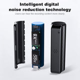 Mini Portable Digital Voice Recorder with Noise Reduction Magnetic Adsorption Earphone for Lectures, Meetings, Interviews, Mini Audio