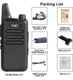 Walkie Talkies for Adults Two Way Radio16 CH VOX License-Free Walkie Talkies Rechargeable 2 Way Radio with Earpiece, for School Retail Church Restaurant 6 Pack