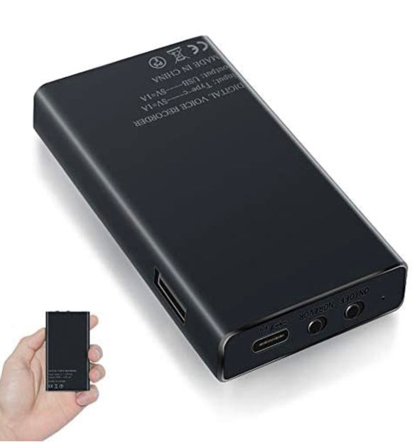 Voice Recorder - Magnetic 32GB Voice Activated Recorder Device 288 Hours Recording Time Battery 2500mAh Long Standby - Portable Small Audio Recorder for Interview, Meeting, Lecture and Class