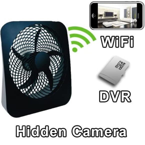 WiFi Fan Hidden Camera Spy Camera with Live Video Viewing