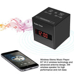 Hidden Camera WiFi Alarm Clock Radio,FUVISION Wireless Speaker Covert Camera with Motion Detect