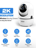 Security Camera 2K Cameras for Home Security with Night Vision, Two-Way Audio,Motion Detection, Phone APP,Remote Contol Indoor WiFi Camera,Ideal for Baby Monitor/ Pet Camera