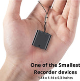 Latest Generation 2021 | Dododuck Mini Voice Activated Recorder | 16GB | 30 Day Standby Recording | Aluminum Alloy Body | Magnetic | HD Noise Reduction | Automatic Timestamp | Autosave | OTG (16GB)