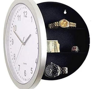 Wall Clock with Hidden Safe 10" Wall Clock Diversion Safe Wall Clock for Secret Stash Money