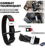 Emergency Survival Trauma Kit with Tourniquet 36" Splint, Military Combat Tactical IFAK for First Aid Response