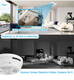 Hidden Camera Smoke Detector, Spy Camera for Home Surveillance with Night Vision Motion Detection, 1080P Security Cameras Indoor Wireless, Nanny WiFi Cam, 180 Days Battery Power