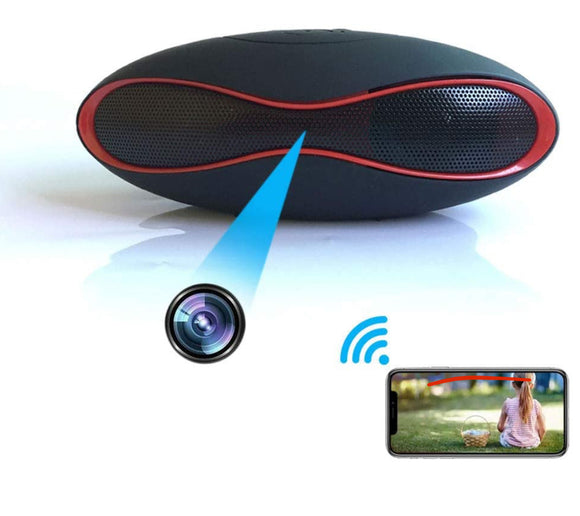 Hidden Camera WiFi Bluetooth Speker, 4K Video Wireless Stereo Music