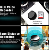 Mini Voice Recorder Slim Voice Activated Recorder Small Listening Recording Device Audio Recorder Digital Voice Recorder 192 Hours Recording Capacity (16GB)