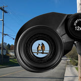 12x25 Compact Binoculars with Clear Low Light Vision, Large Eyepiece Waterproof Binocular
