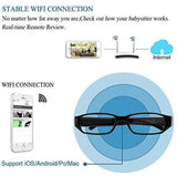 Wi-Fi Hidden Camera Eyeglass HD Live Video, Motion Detection Alerts, Micro SD Card Recording Wireless Camera Hidden with APP Management