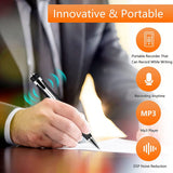 Voice Recorder, Digital Recorders for Lectures, Conferences, Interviews, 384 Hr Recording Capacity 20 Hr Battery Life Mini Recorder, Intelligent Noise Reduction, Portable USB MP3 playback