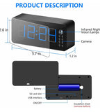 Hidden Clock Camera WiFi Spy Camera HD 1080P Hidden Spy Camera Secret Nanny Cam with Motion Detection Night Vision Remote Monitoring